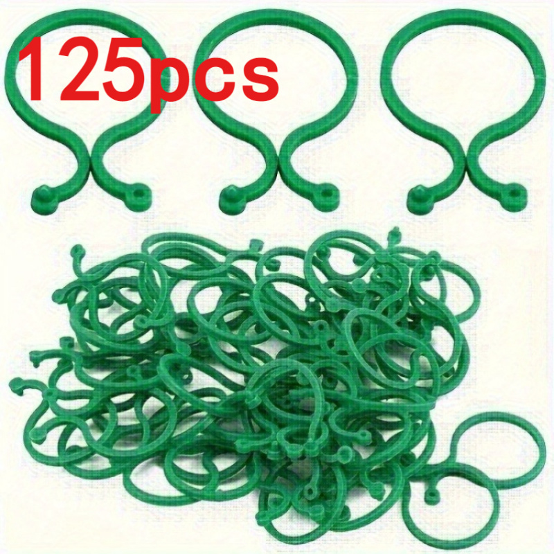 Tie Clip Set - 125Pcs Perlengkapan Penyangga Tanaman Kebun, Klip