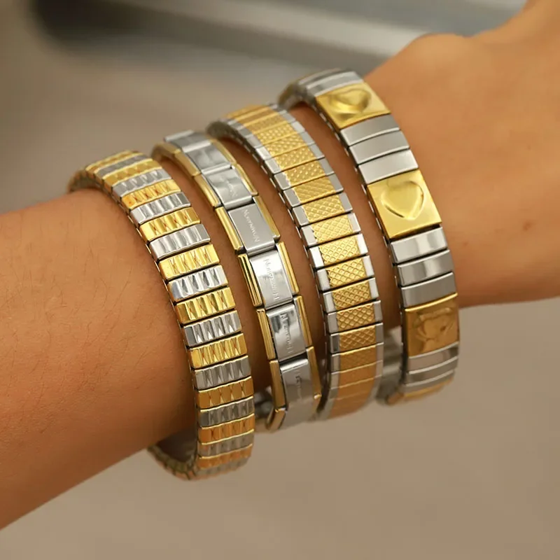 Men'S Accessories Jewelry Brands - Gelang Tali Bungee Logam Baja Tahan