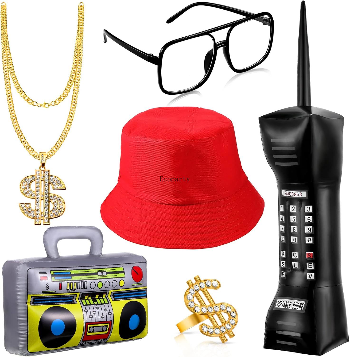 Men'S Accessories In The 90S - Halloween 6 Buah 80S 90S Kit