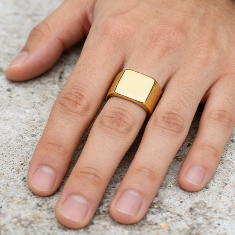 Men'S Accessories Jewelry Brands - Cincin gaya Punk pengendara sepeda pria