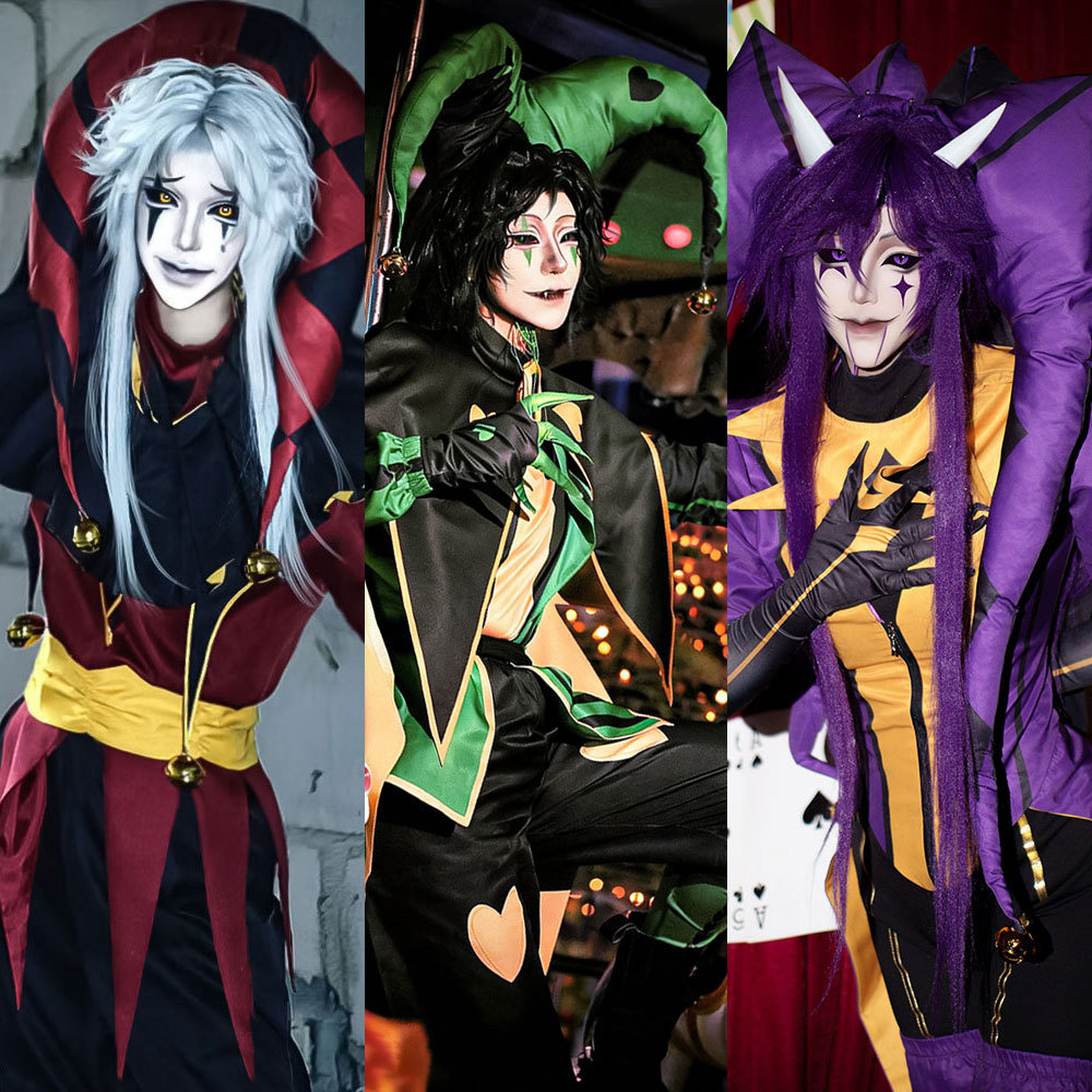 Men'S Accessories For Christmas - Kostum Cosplay Badut Pierrot Jester Harlequin