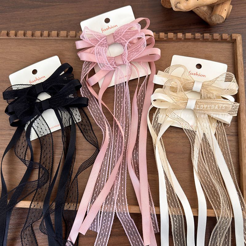 Tie Clip Set - 2 Buah/Set Klip Tepi Pita Busur