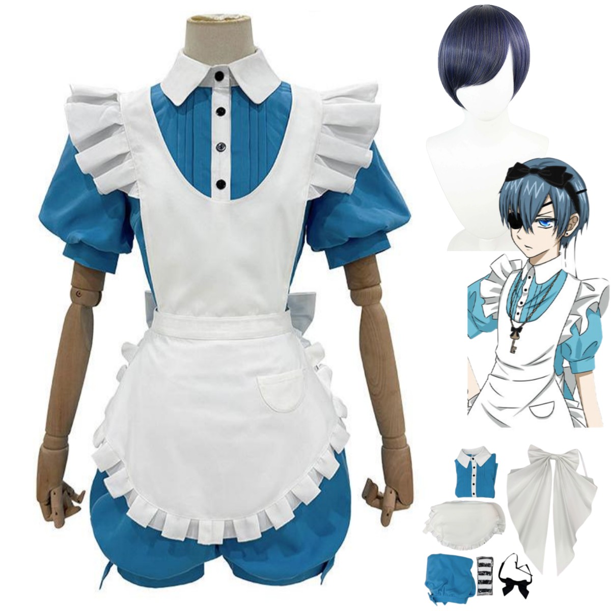 Men'S Accessories For Christmas - Kostum Cosplay Senyum Anime Ciel Phantomhive