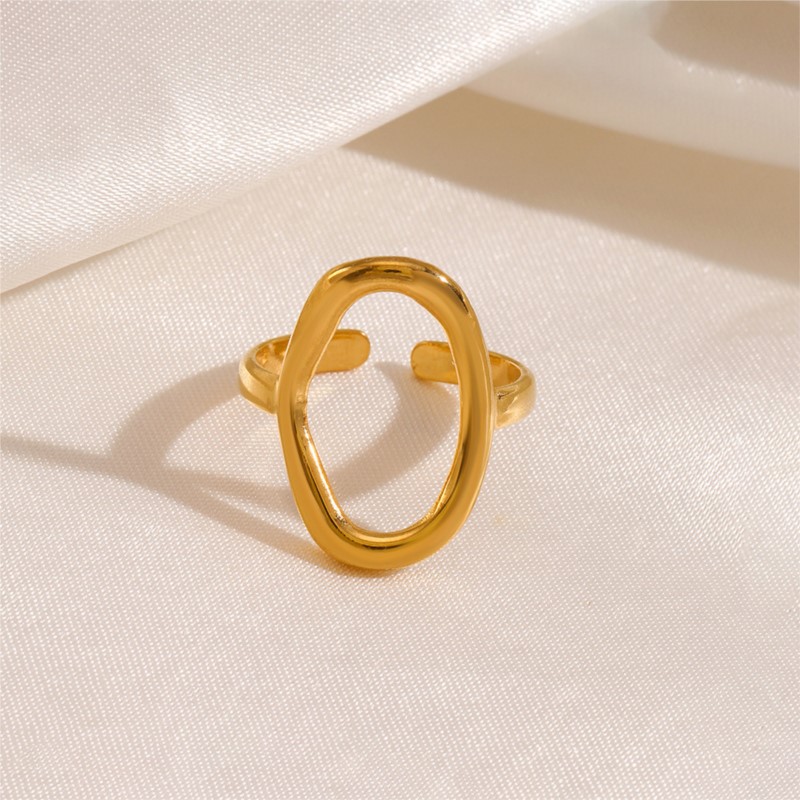 Men Accessories Sale - Anenyery 316L cincin terbuka Oval berongga
