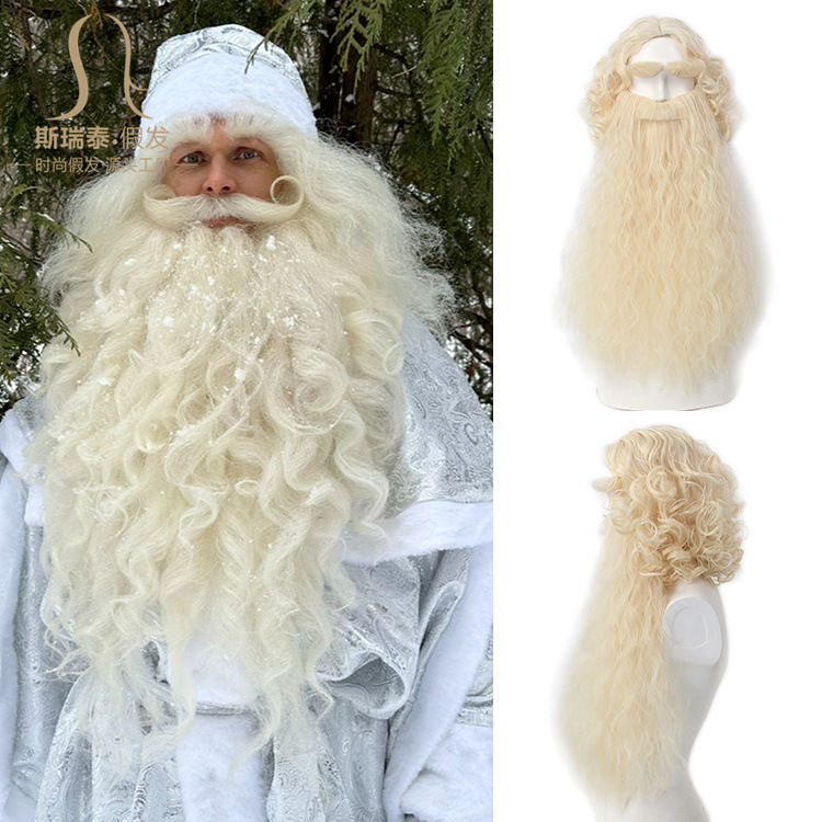 Wig Rambut Santa Klaus Natal + - Men'S Accessories For Christmas ulasan dan harga