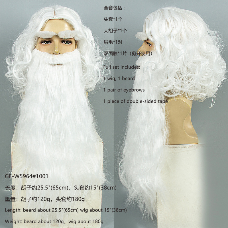 Wig Rambut Santa Klaus Natal + - Men'S Accessories For Christmas ulasan dan harga