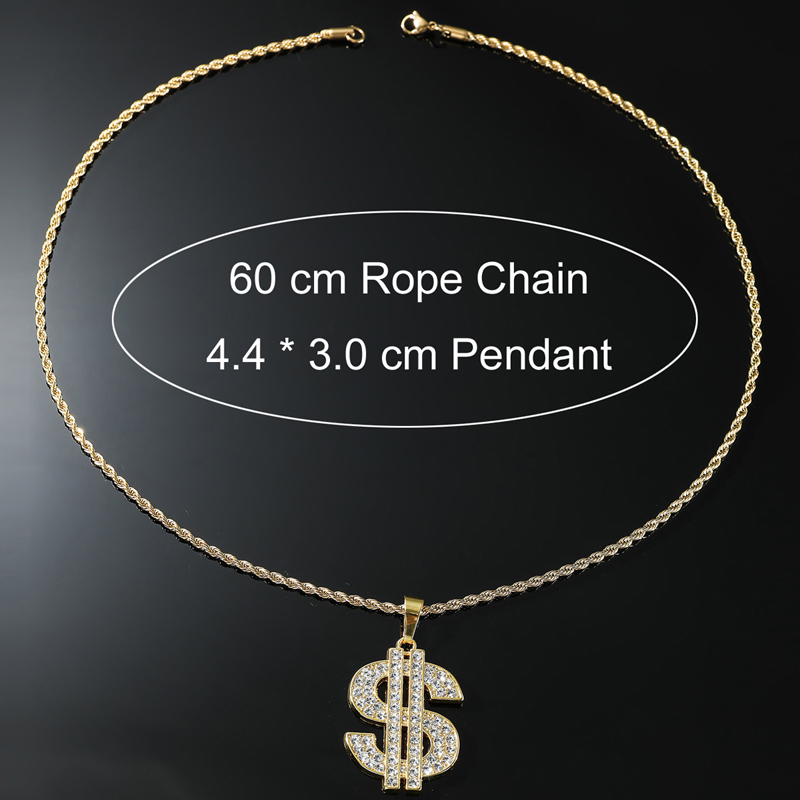 Kalung tanda Dollar 80s 90s ko - Men'S Accessories In The 90S ulasan dan harga