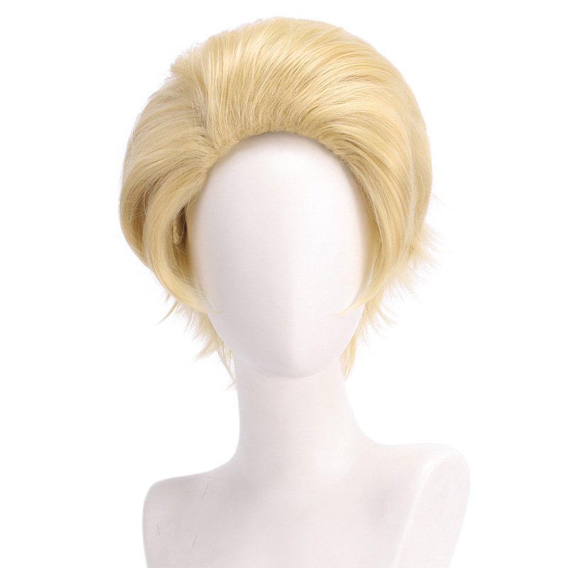 Kostum rambut pendek emas pria - Men'S Accessories For Christmas ulasan dan harga