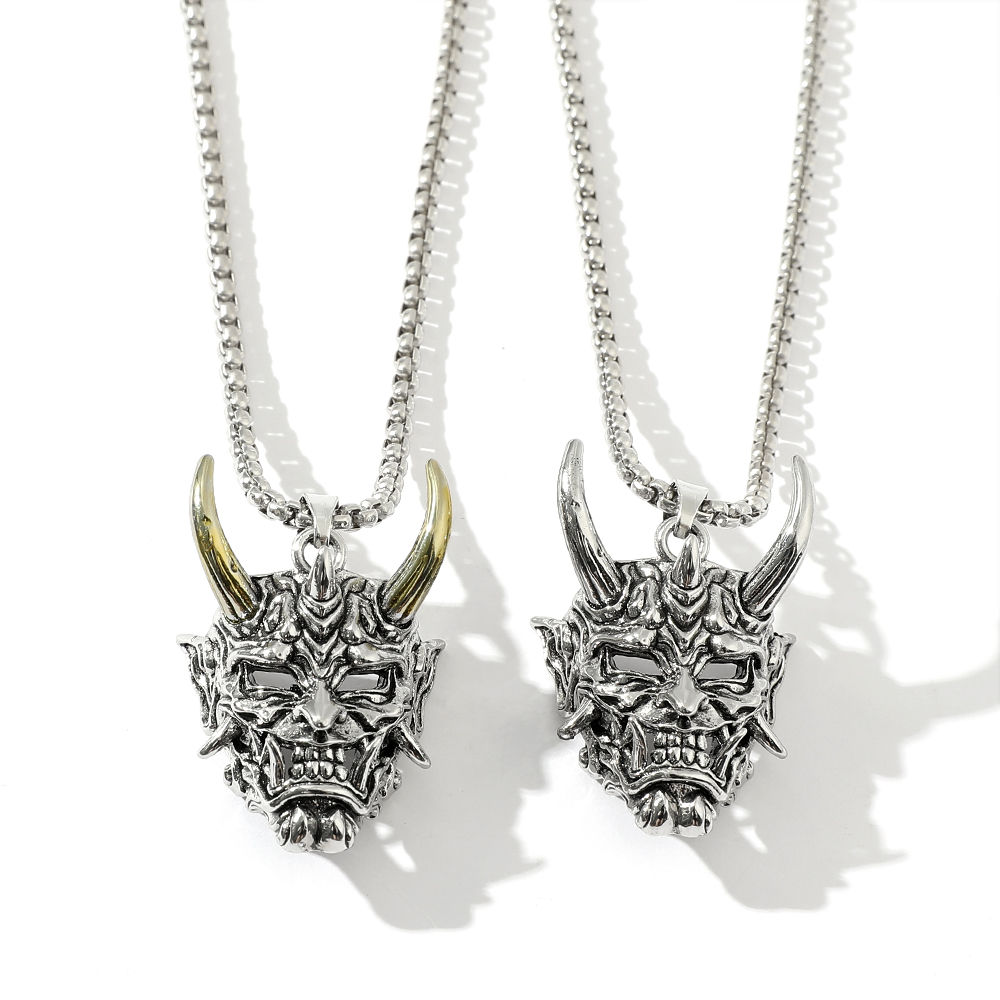 Kalung Liontin Topeng Hantu Ta - Men'S Accessories And Jewelry ulasan dan harga