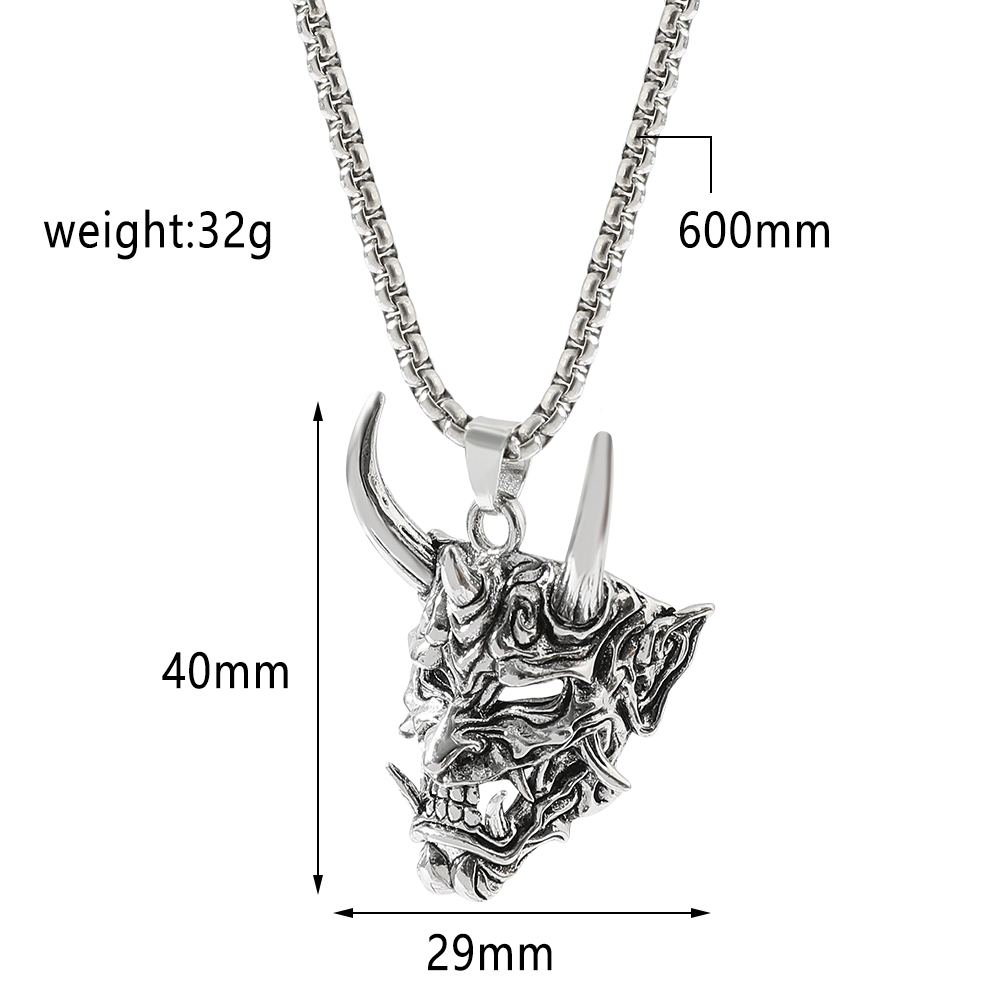 Kalung Liontin Topeng Hantu Ta - Men'S Accessories And Jewelry ulasan dan harga