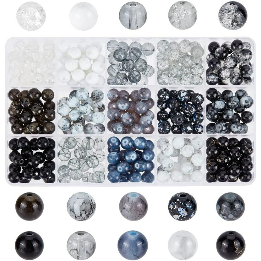300 Buah 8Mm Manik-manik Kaca  - Bracelet Beaded Men ulasan dan harga