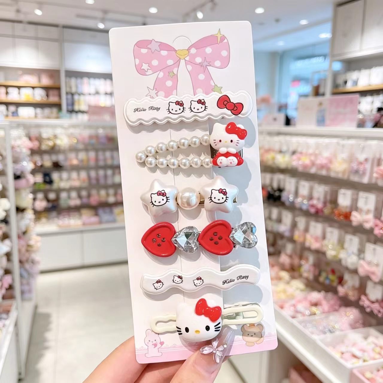 Set Aksesori Rambut Hello Kitt - Tie Clip Set ulasan dan harga